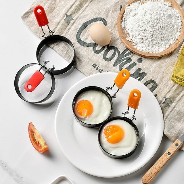LKHLAO Cooking moldsThickened Round Egg Omelet Creative Anti Hot Egg