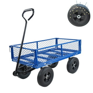 YSSOA 3-Tier Metal Rolling Utility Cart, Heavy Duty Craft Cart with Wheels and Handle, Black