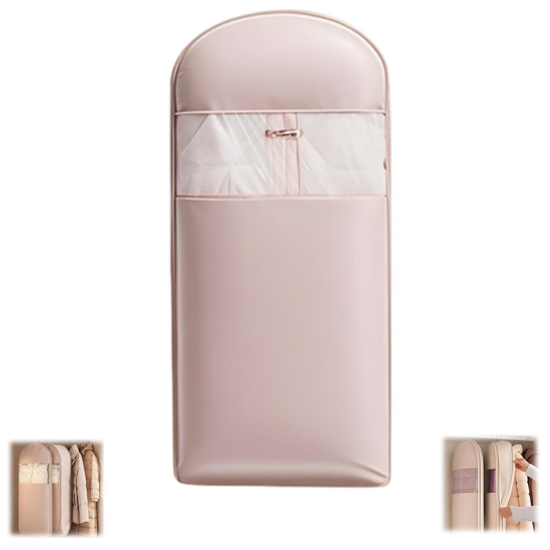 LKJYER 2025 Space Saving Hanging Garment Bag with Self Compression Zipper, Coat Storage Bag Hanging,Hanging Garment Bag With Self Compression Zipper
