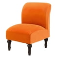 thumbnail image 1 of LKJYER Armless Accent Chair Cover Knitted Stretch Slipper Chair Couch Slipcover Removable Washable Furniture Protector Covers for Living Room Bedroom Hotel, 1 of 8