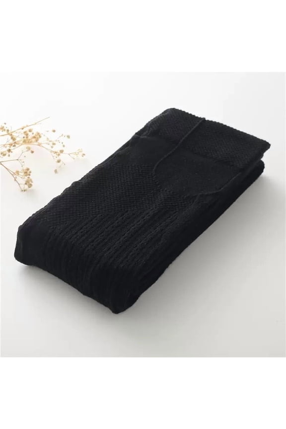 Cable Knit Tights Women Snag-Proof Twisted Sweater Tights with Vertical Stripes Flattering Fit Knit Tights