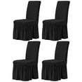 thumbnail image 1 of LKJYER Chair Covers for Dining Room Set of 1, Stretch Dining Room Chair Covers Non Slip Removable Washable Dining Chair Covers for Restaurant Hotel, 1 of 8