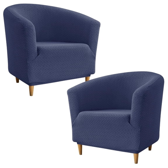 LKJYER Club Chair Slipcover Jacquard Barrel Chair Covers Stretch Tub Chair Slipcovers Soft Armchair Sofa Covers Removable Couch Cover Protector for Living Room Hotel Restaurant