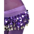thumbnail image 1 of LKJYER Dancer Sequins Tassels Skirt Women Belly Dance Hip Scarf Wrap Belt Dancer Female Show Costumes, 1 of 6