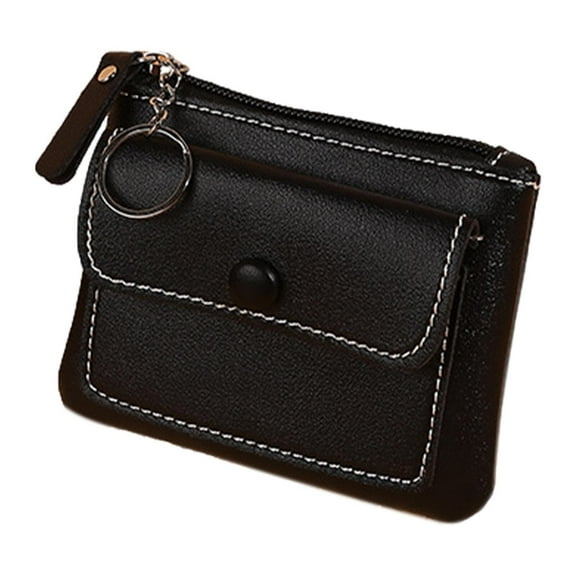 LKJYER Handbags Women Wallets - Small Wallet Organizer, Front Pocket Card Holder | Multiuse Slim Card Wallet, Women Zippered Coin Purse, Credit Card Holder, Cash ID Organizer for Girls Boys Birthday