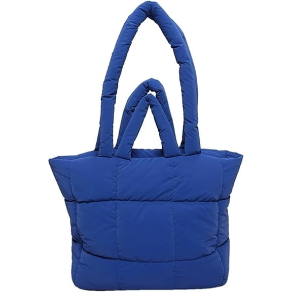LKJYER Large Quilted Tote Bag for Women Puffer Tote Bag Hobo Shoulder Bags Handbag for Travel Work