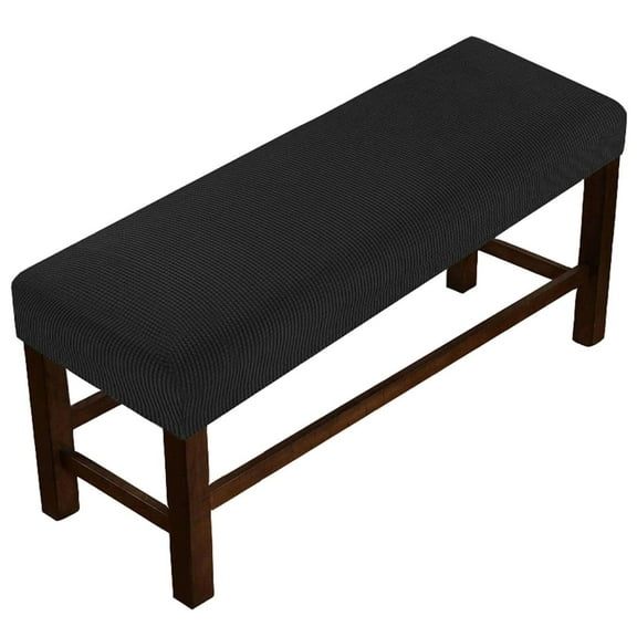 LKJYER Plaid Upholstered Bench Slipcover, Stretch Dining Room Bench Covers Elastic Bench Seat Protector Dining Bench Cover Removable Washable for Living Room