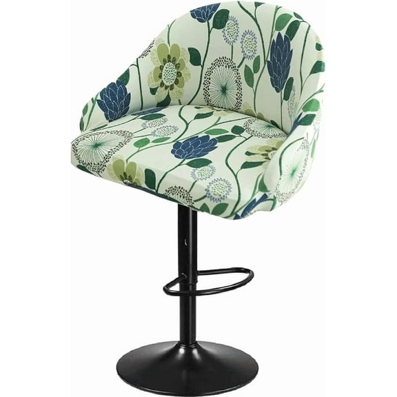 LKJYER Set of 1/2/4 Bar Stool Covers with Back  Stretchable Counter Height Slipcovers for Swivel Barstools, Pub Chairs, and Kitchen Island Stools  Easy to Clean