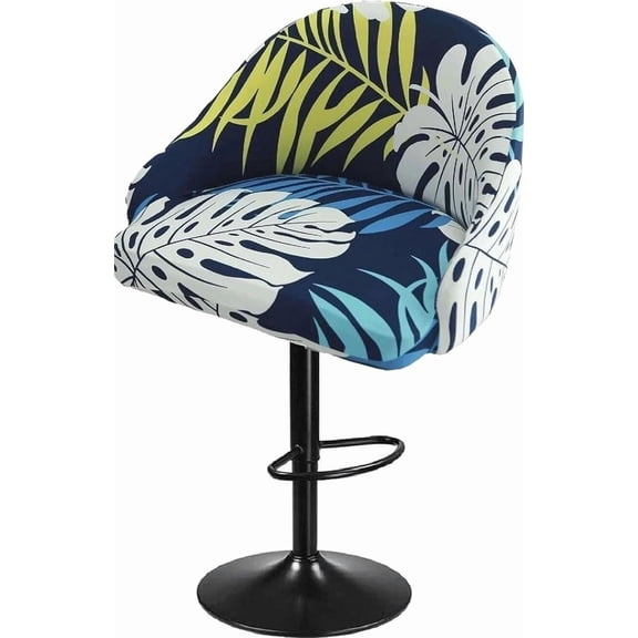 LKJYER Set of 1/2/4 Bar Stool Covers with Back  Stretchable Counter Height Slipcovers for Swivel Barstools, Pub Chairs, and Kitchen Island Stools  Easy to Clean