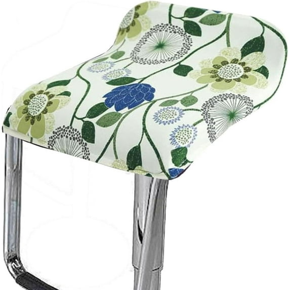 LKJYER Square Bar Stool Chair Slipcovers with Elastic Bottom Set of 4/2/1, Swivel Slip Covers for Counter Height Chair Covers Machine Washable Removable