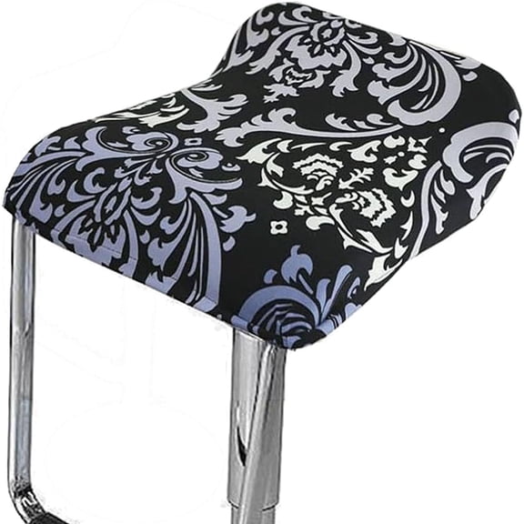 LKJYER Square Bar Stool Chair Slipcovers with Elastic Bottom Set of 4/2/1, Swivel Slip Covers for Counter Height Chair Covers Machine Washable Removable