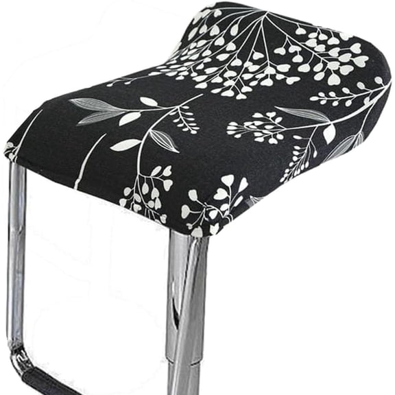 LKJYER Square Bar Stool Chair Slipcovers with Elastic Bottom Set of 4/2/1, Swivel Slip Covers for Counter Height Chair Covers Machine Washable Removable
