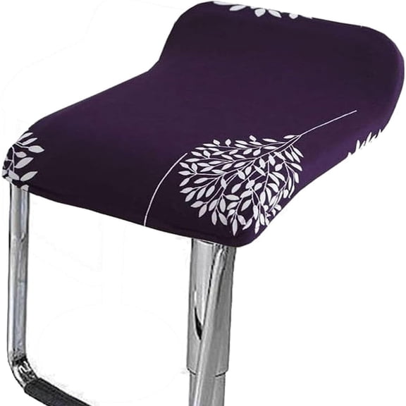 LKJYER Square Bar Stool Chair Slipcovers with Elastic Bottom Set of 4/2/1, Swivel Slip Covers for Counter Height Chair Covers Machine Washable Removable