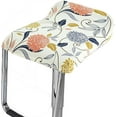 thumbnail image 1 of LKJYER Square Bar Stool Chair Slipcovers with Elastic Bottom Set of 4/2/1, Swivel Slip Covers for Counter Height Chair Covers Machine Washable Removable, 1 of 7