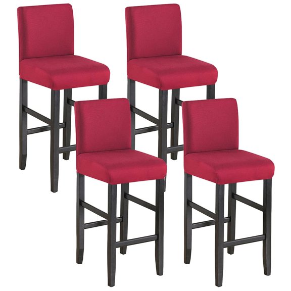 LKJYER Stretch Bar Stool Covers, Soft Barstool Slipcover Elastic Spandex Furniture Chair Seat Cover with Elastic Bottom Dining Chair Covers Machine Washable for Living Room