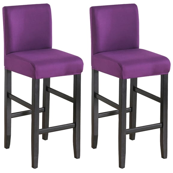 LKJYER Stretch Bar Stool Covers, Soft Barstool Slipcover Elastic Spandex Furniture Chair Seat Cover with Elastic Bottom Dining Chair Covers Machine Washable for Living Room