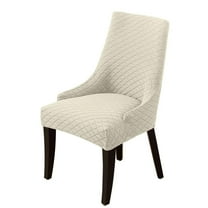 LKJYER Stretch Wingback Side Chair Slipcover, Removable Wingback Chair Cover Slipcover Nonslip Dining Chair Covers Washable for Dining Room Banquet