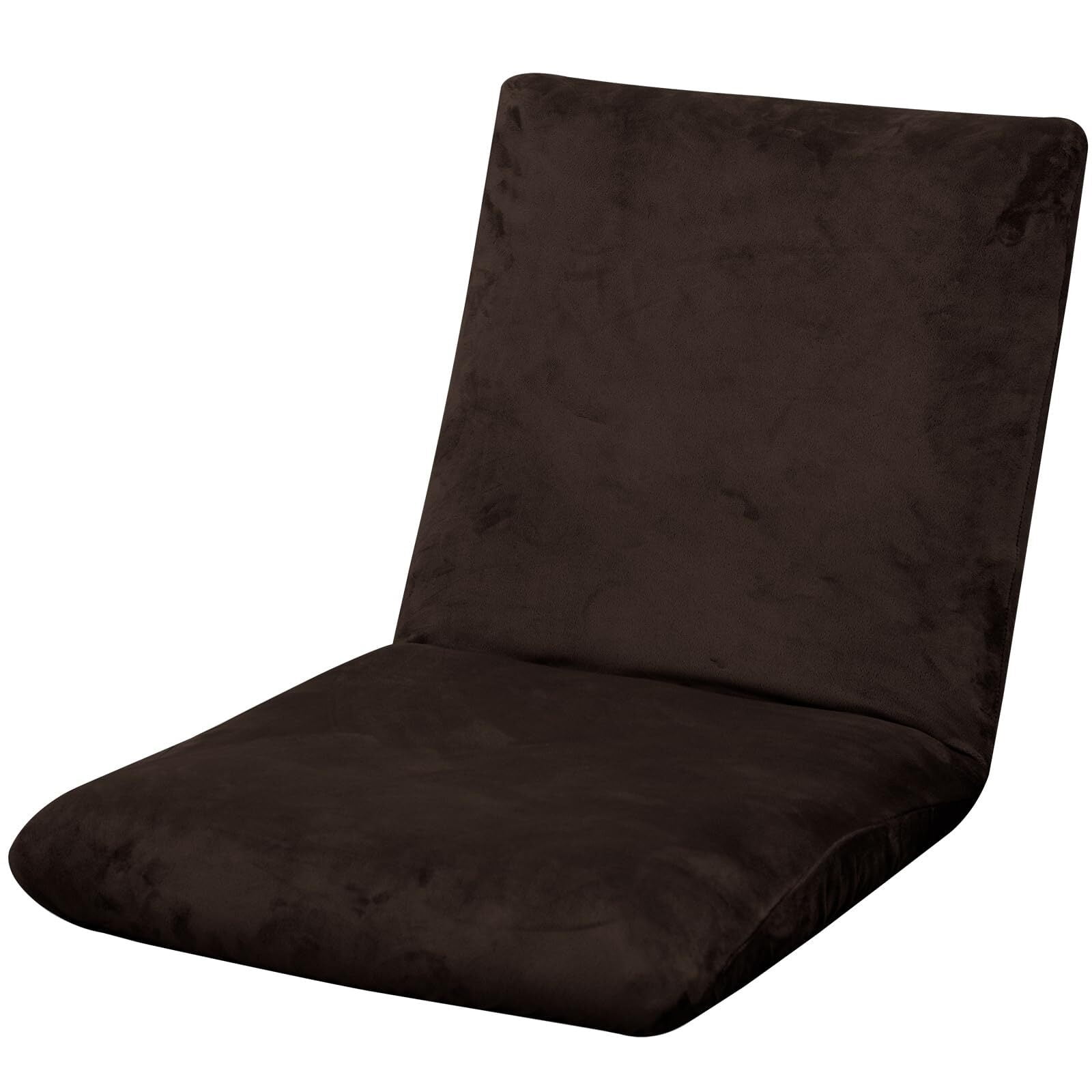 LKJYER Velvet Folding Floor Gaming Chair Cover Stretch Adjustable Floor Chair Slipcover Washable Padded Folding Gaming Sofa Chair Cover Floor Seating Lounge Chair Cover Protector for Living Room