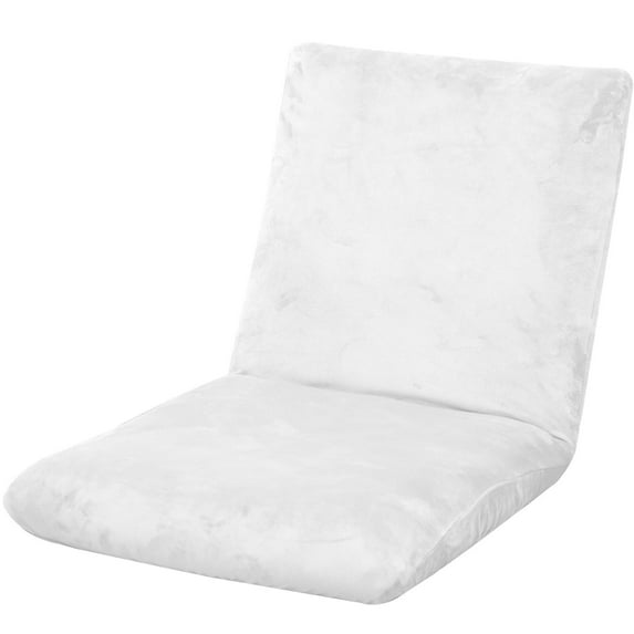 LKJYER Velvet Folding Floor Gaming Chair Cover Stretch Adjustable Floor Chair Slipcover Washable Padded Folding Gaming Sofa Chair Cover Floor Seating Lounge Chair Cover Protector for Living Room
