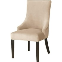 LKJYER Wingback Side Chair Cover Slipcover Velvet Stretch Arm Chair Protector Accent Chair Cover Slipcover Washable Upholstered Arm Dining Chair Covers for Dining Living Room Banquet Decor