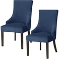 thumbnail image 1 of LKJYER Wingback Side Chair Cover Slipcover Velvet Stretch Arm Chair Protector Accent Chair Cover Slipcover Washable Upholstered Arm Dining Chair Covers for Dining Living Room Banquet Decor, 1 of 8