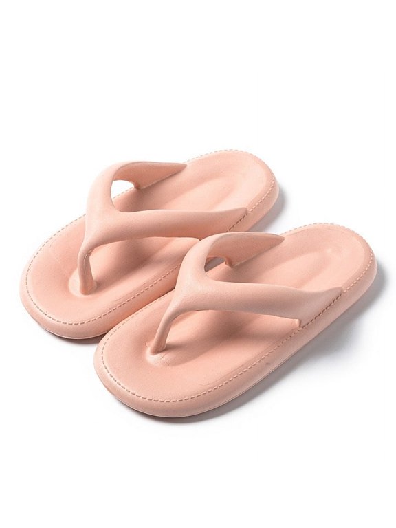 Women's Platform Flip Flops,Non-Slip Cloud Flip Flops Thick and Lightweight Bottom Beach Slides Non Slip EVA Flat Flip Flop Slides