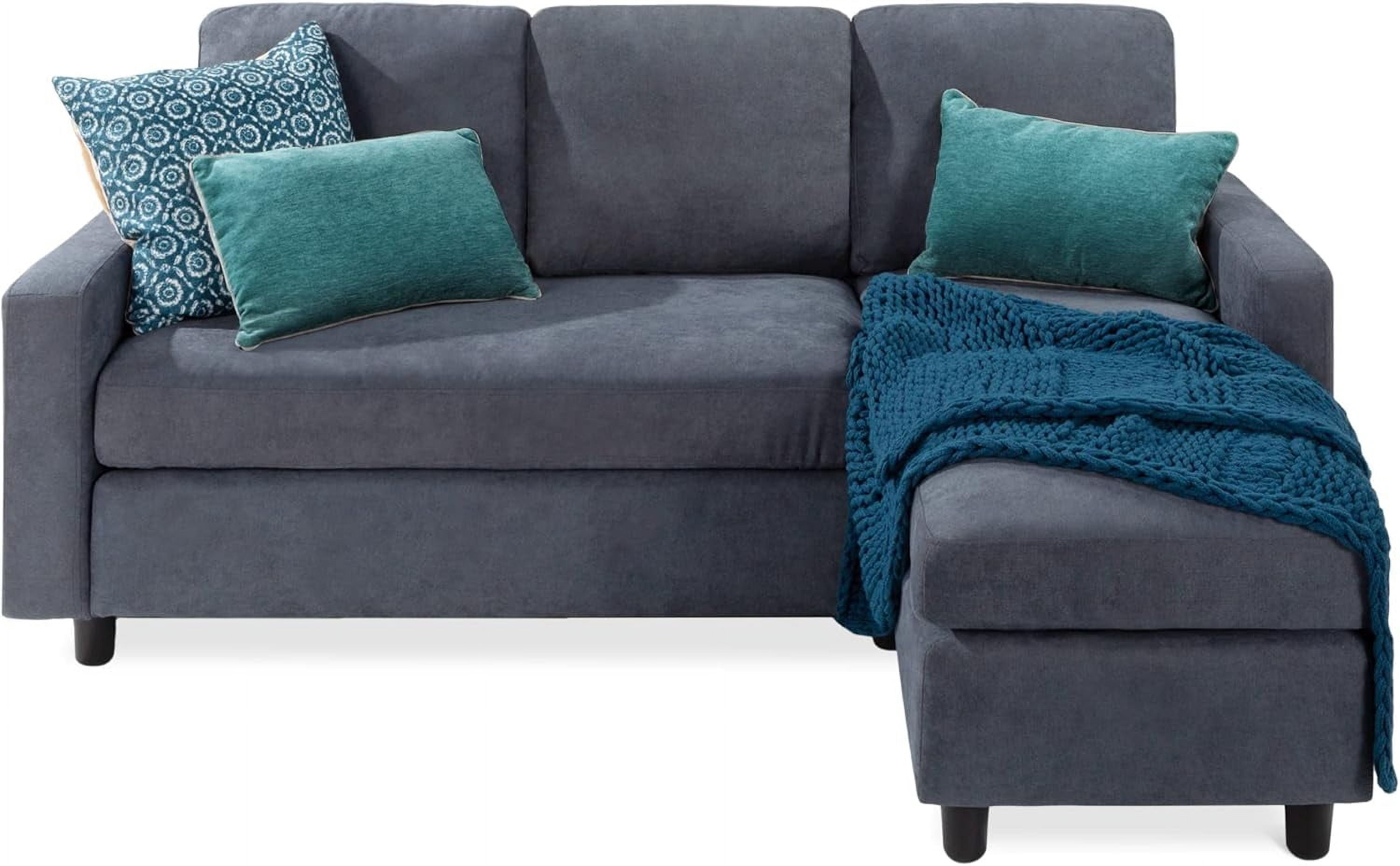 LKUPM Upholstered Sectional Sofa for Home, Apartment, Dorm, Bonus Room ...