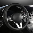 thumbnail image 1 of LKWLIKEI Car Steering Wheel Cover, Universal 15 inch, The Latest Microfiber Leather Breathable Technology Fabric, Non-Slip, Comfortable, Warm in Winter and Cool in Summer, Green, 1 of 5