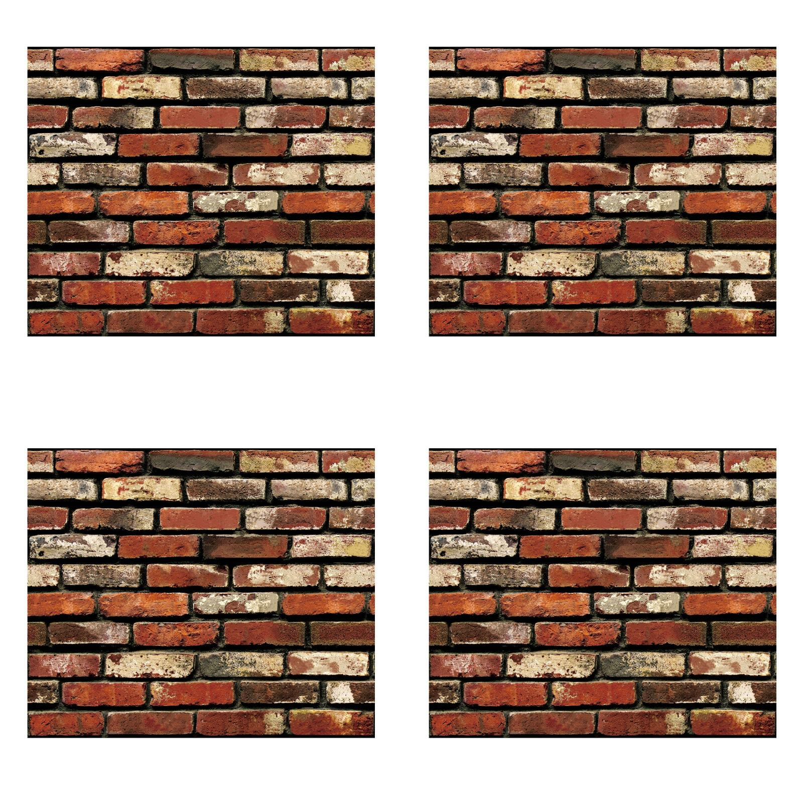 LKWLPD 12Pack Faux Brick Peel and Stick Wallpaper 17.7