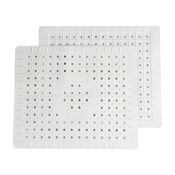 LKWLPD 2-Pack Food Grade Rubber Non-Slip Kitchen Sink Mats Easy to Clean Sink Protector Pads for Drain Basin Anti-Scratch Surface Protection and Dishwashing Safety