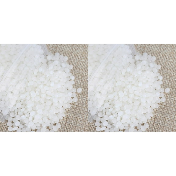 LKWLPD 2 Pcs 1.76OZ Moldable Plastic Pellets DIY Thermoplastic Beads Polymorph Meltable Plastic Reusable Thermal Beads for Crafts,Cosplay,Temporarily Repair,Modeling,Halloween Vampire Teeth Fangs