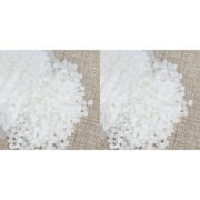 LKWLPD 2 Pcs 1.76OZ Moldable Plastic Pellets DIY Thermoplastic Beads Polymorph Meltable Plastic Reusable Thermal Beads for Crafts,Cosplay,Temporarily Repair,Modeling,Halloween Vampire Teeth Fangs