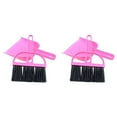 thumbnail image 1 of LKWLPD 2 Pcs Mini Dustpan and Brush Set Cat Litter Broom Small Dust Pans with Brush Set Cleaning Tool for Desk, Car and Animal Waste（Pink）, 1 of 5