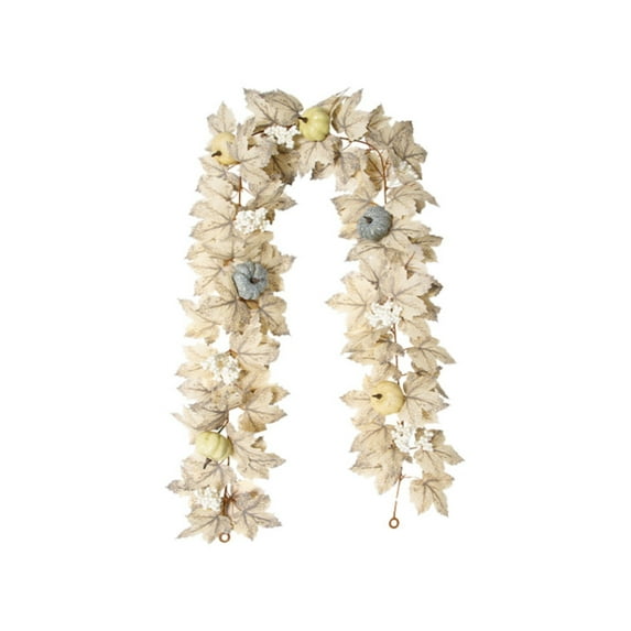 LKWLPD Artificial Plants & Greenery, Vine Garland Silk Flower Vine Festival Hanging Garland Autumn Color Simulation Maple Vine Decoration Outdoor Artificial Simulation Maple Vine