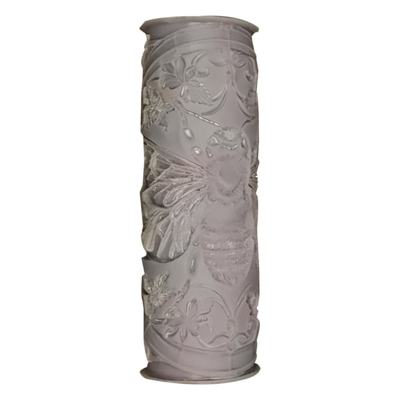 LKWLPD Clay Modeling Pattern Rollers, Flower Bird Pattern 3D Geometry Cookie Radial Rays Prismatic PLA Wave Pattern Clay Rolling Pin Textured Pottery Tools