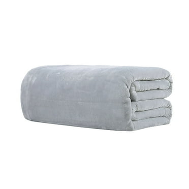 LKWLPD Cooling Blanket Soft Warm Blankets for All Seasons Lightweight Microfiber Flannel Blanket for Bed Couch Bedroom Suitable for Adults Kids Room Decor Silver