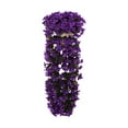 thumbnail image 1 of LKWLPD Artificial Flowers,Vivids Artificial Hanging Orchid Bunch Hanging Flowers Artificial Violet Flower Wall Plants Violet Flowers Vine, 1 of 3