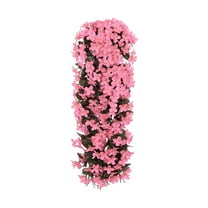 LKWLPD Artificial Flowers,Vivids Artificial Hanging Orchid Bunch Hanging Flowers Artificial Violet Flower Wall Plants Violet Flowers Vine