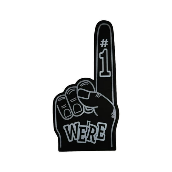 LKWLPD Foam Finger, Giant Foam Hand Foam Fingers Number 1 Sports Foam Fan Finger for Sports Fans Inspiring Sports Events Cheering Black One Size