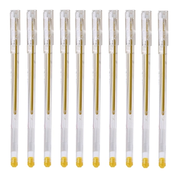 LKWLPD Gel Ink Pens 10Pc Creative Hand Account Special High Gloss Pen Small Fresh Color Painting Neutral Pen DIY Photo Album High Gloss Pen Gold