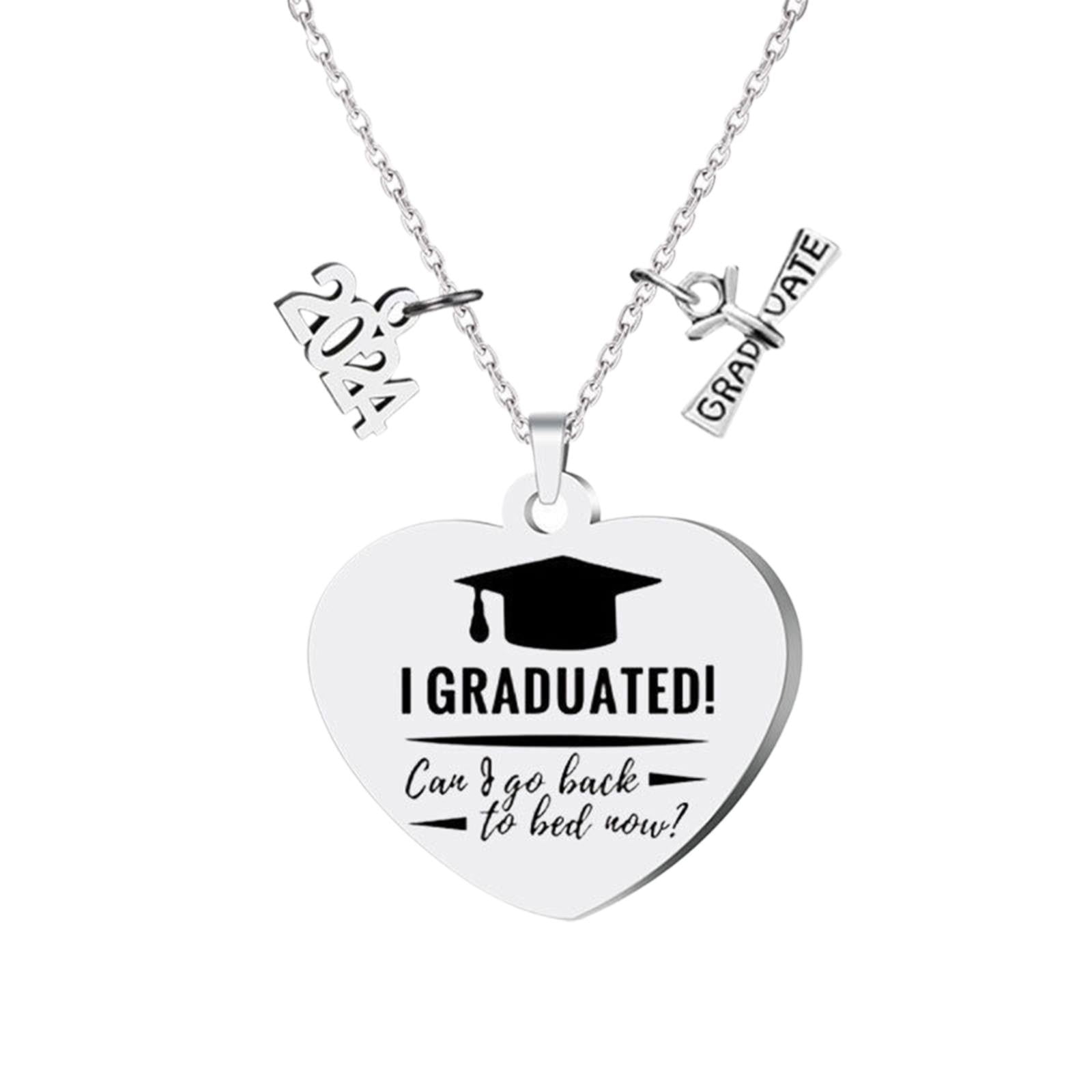 LKWLPD Graduation Necklace for Her 2024 Graduation Gifts for Her