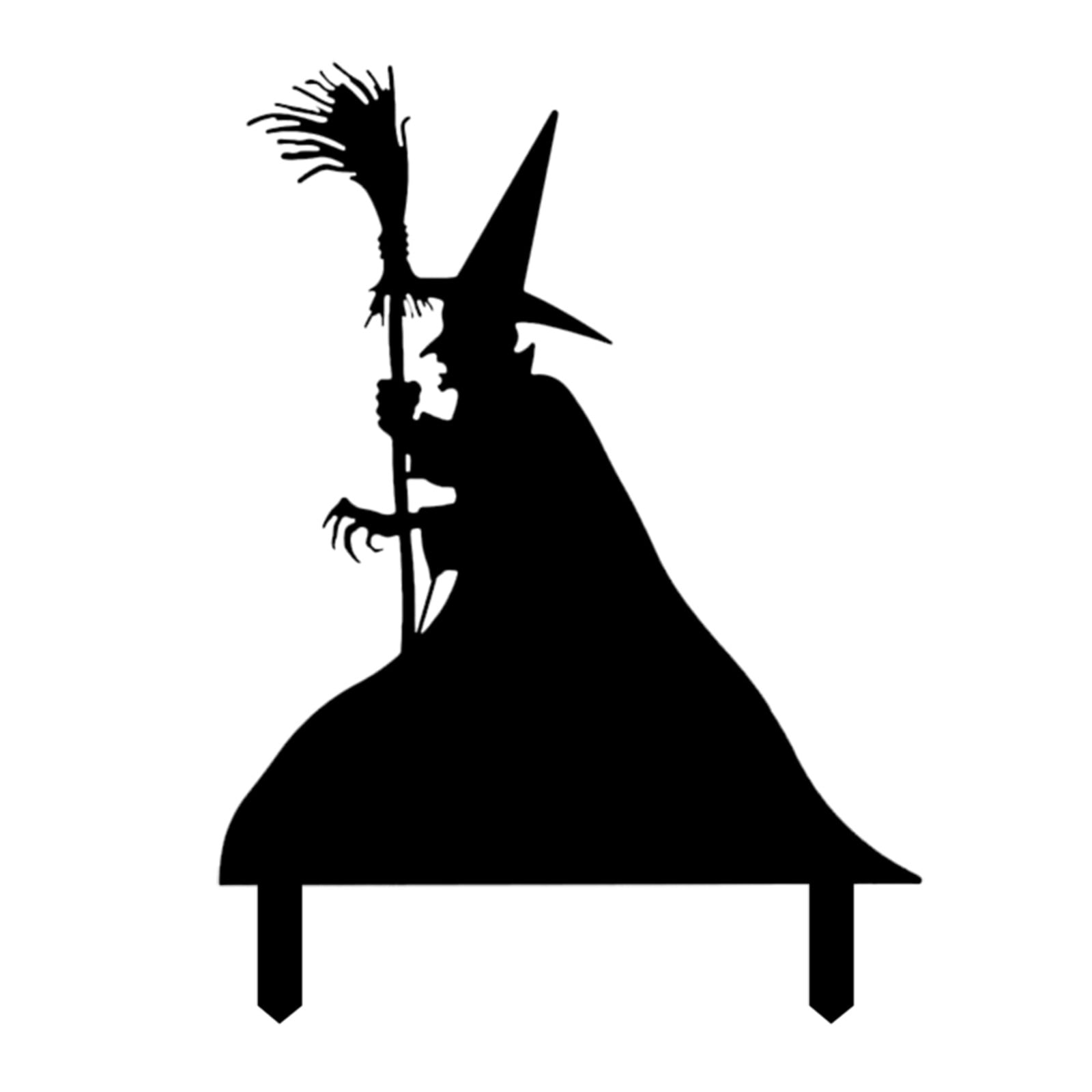 LKWLPD Halloween Witches Metal Yard Stakes Halloween Metal Silhouette Lkwlpd halloween witches metal yard stakes halloween metal silhouette