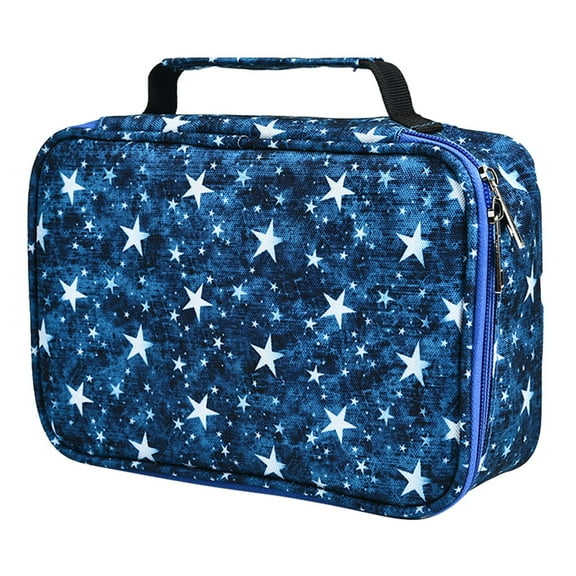 LKWLPD Jumbo Pencil Boxes Learning Supplies Stationery Large Capacity Frosted Pen Bag Zipper Pen Case Detachable Stationery Bag Large Capacity Pencil Pouch Blue One Size