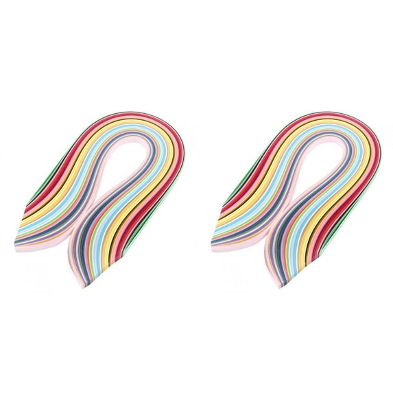 LKWLPD Multi-Color Quilling Strips Set 1440 Strips 36 Colors 54cm Length Strip Paper 3mm Width Paper Quilling Set DIY Quilling Paper(Camouflage 2PCS)