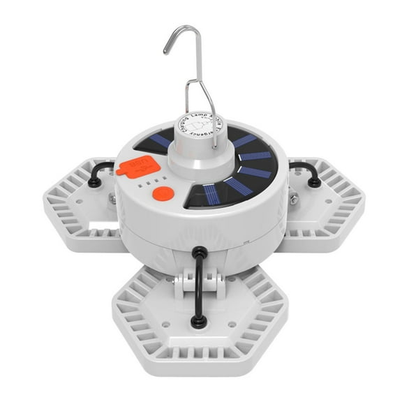 LKWLPD Outdoor Solar with Remote Control USB Rechargeable Hanging LED Tent Light for Camping Hiking Outage (126 LED White) Camping Outdoor Lights