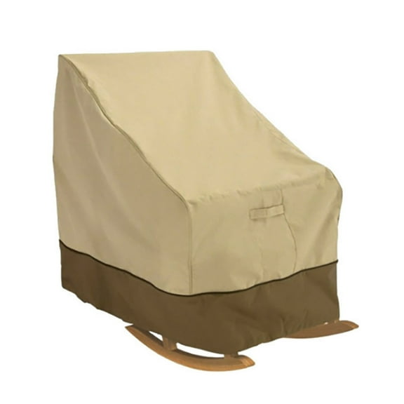 LKWLPD Outdoor Swivel Lounge Chair Cover Waterproof Outdoor Patio Chair Covers Outdoor Patio Rocking Chair Covers Courtyard Sun Furniture Dust Cover,Beige One Size