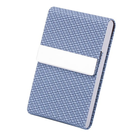 LKWLPD Pu Leather Business Card Case Pocket Card Holders Business Card Holder for Men Or Women Metal Slim Name Card Holder Rfid Blocking Business Card