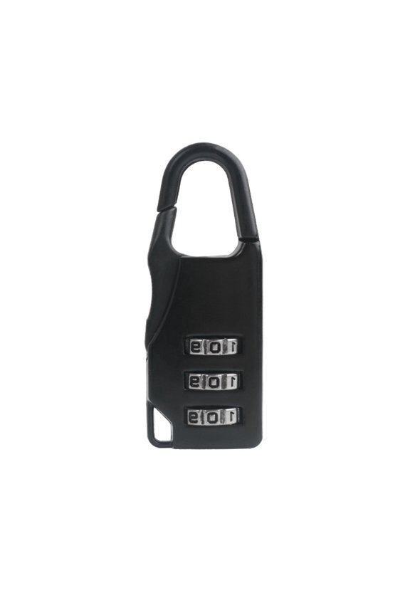 Small Combination Locks 3 Digit Combination Luggage Lock Custom Combo Suitcase Padlock for Travel Bags or Backpacks Sports Locker,BK2 One Size