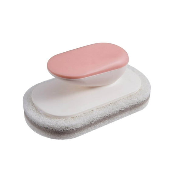 LKXGBMY 1 PCS No-Scratch Scouring Pad Brush Comfortable Handle, Cleaning Brush for Kitchen Bathroom Bathtub Toilet Swimming Pool, Dish Brush, Sponge Cleaning Scrubber