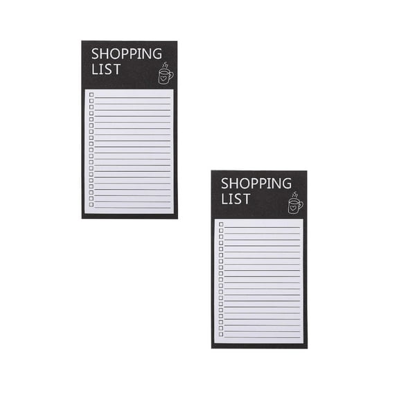 LKXGBMY 2PCS Magnetic Grocery List Pads, Magnet to Do List Notepads Magnetic Refrigerator Memo Pad Funny Shopping Reminders Tear off Grocery Notepad